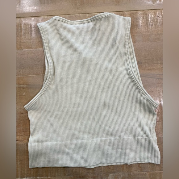 Skims high neck ribbed stretch bralette crop top - Picture 3 of 9